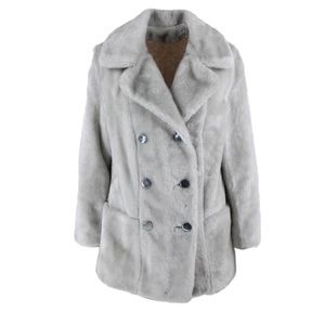 Vintage Faux Fur Grey Coat